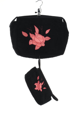 Kosmetyczki czarne 2 sztuki