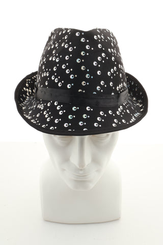 Kapelusz czarny cekiny