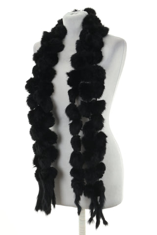 Szalik czarny włos naturalny