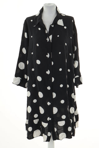 Sukienka czarna kropki