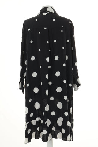 Sukienka czarna kropki