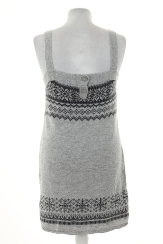 Sukienka szara wzorek