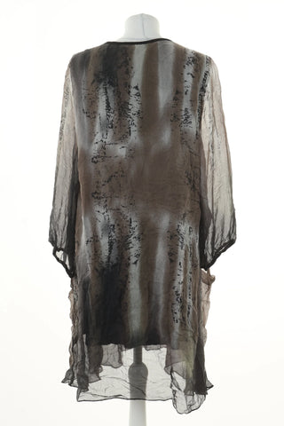 Dress pattern silk