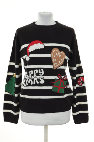 Sweter świąteczny czarny