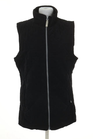 Bezrękawnik czarny sztruksowy