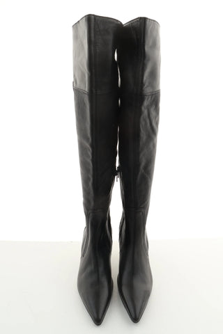 Kozaki czarne skóra