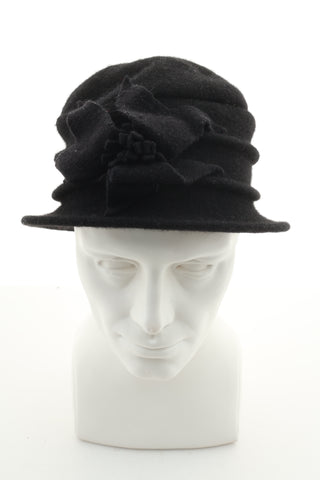 Kapelusz czarny wełna