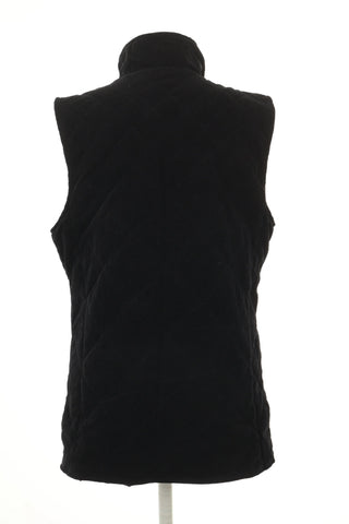 Bezrękawnik czarny sztruksowy