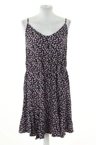 Black dress with flowers