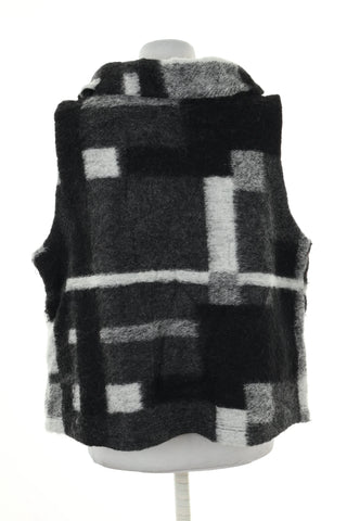 Kamizelka czarna kratka