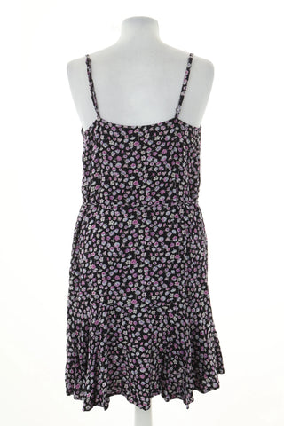 Black dress with flowers
