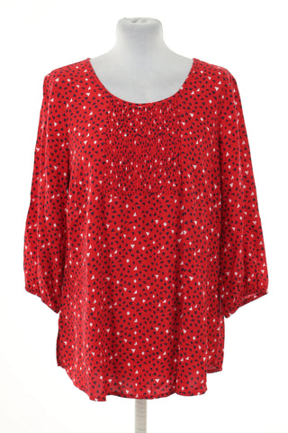 Bluzka czerwona wzorek