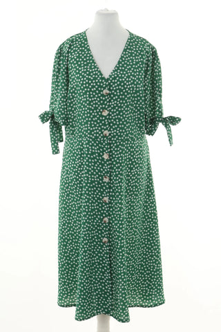 Green dress with flowers