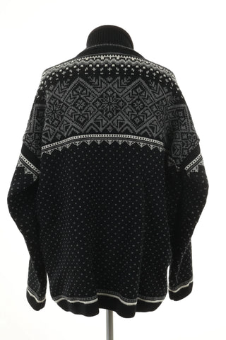 Sweater black pattern wool