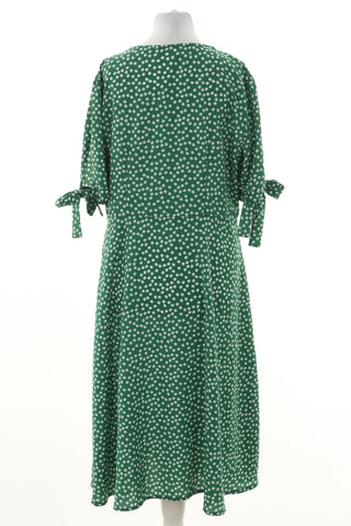 Green dress with flowers