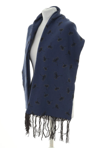 Szalik granatowy wzorek