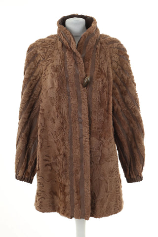 Futro beżowe naturalne