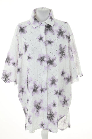 Bluzka biała kwiaty