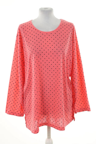 Bluzka różowa kropki