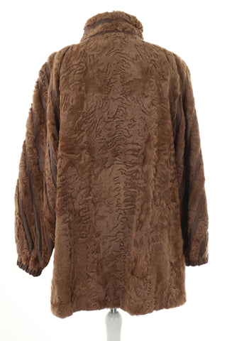 Futro beżowe naturalne