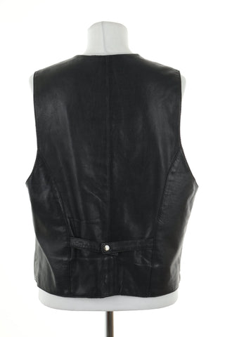 Kamizelka czarna skóra