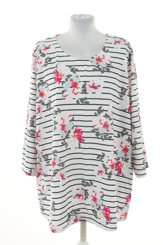 Bluzka biała kwiaty