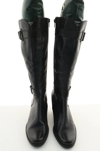 Kozaki czarne skóra