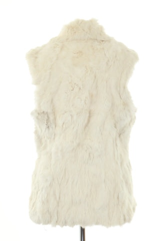 Kamizelka kremowa włos naturalny