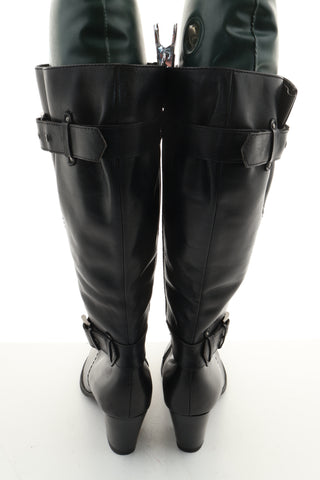 Kozaki czarne skóra