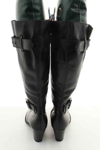 Kozaki czarne skóra