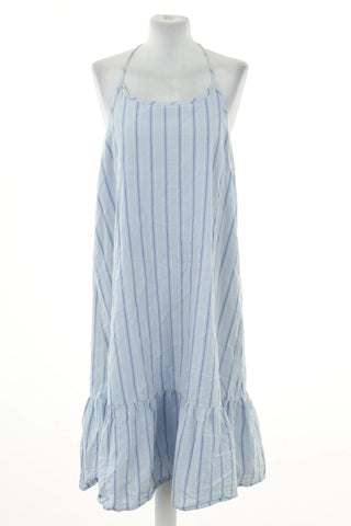 Blue striped dress