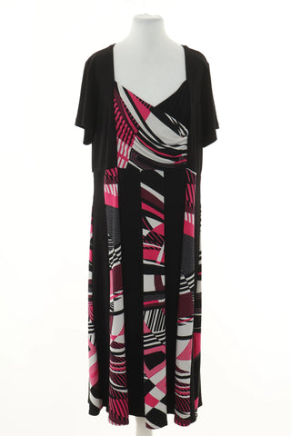 Black dress with pattern