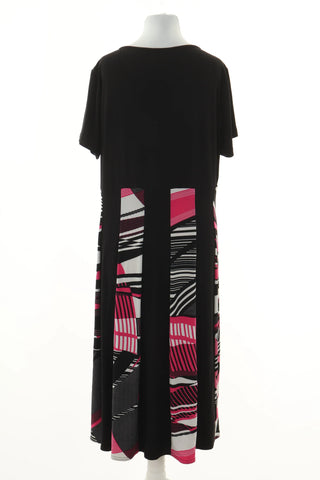 Black dress with pattern