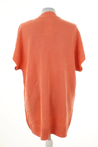 Kamizelka sweterkowa pomarańczowa