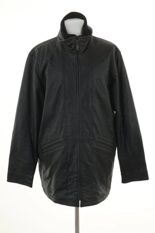 Kurtka czarna skóra ocieplana