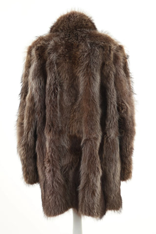 Futro beżowe naturalne