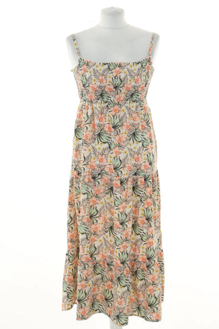 Beige dress flowers