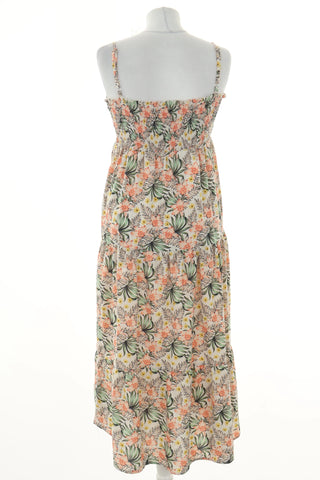 Beige dress flowers