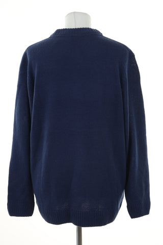 Sweter świąteczny granatowy