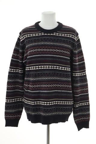 Sweter granatowy wzorek