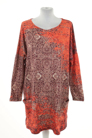 Bluzka pomarańczowa wzorek