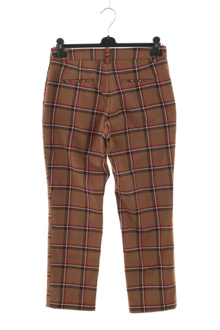 Brown checkered trousers