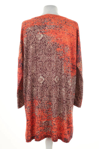 Bluzka pomarańczowa wzorek