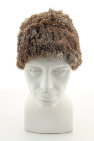 Czapka beżowa włos naturalny