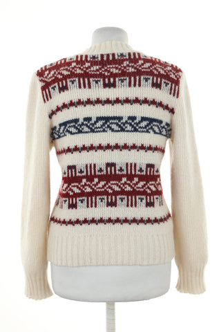 Sweter kremowy wzorek