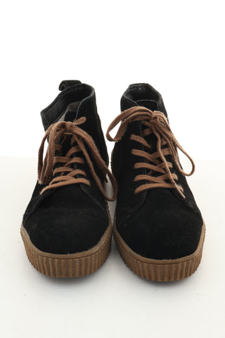 Buty czarne zamszowe