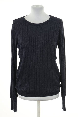 Sweter granatowy błyszczący