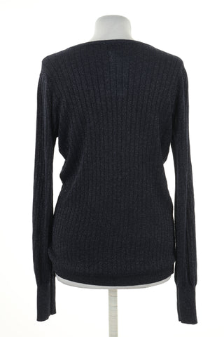 Sweter granatowy błyszczący