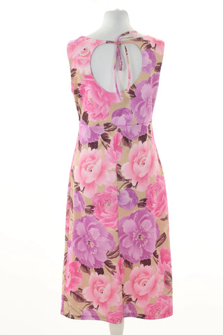 Pink floral dress