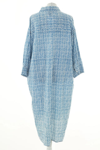 Blue dress with pattern